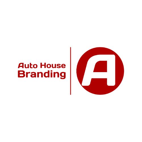 Auto hus branding-logo